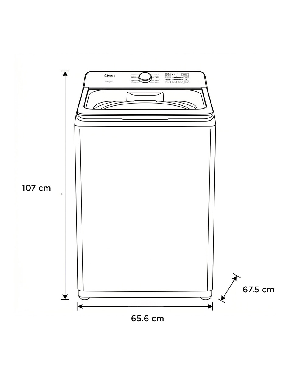 Lavadora 22 kg automática carga superior MA512W22A/W 10