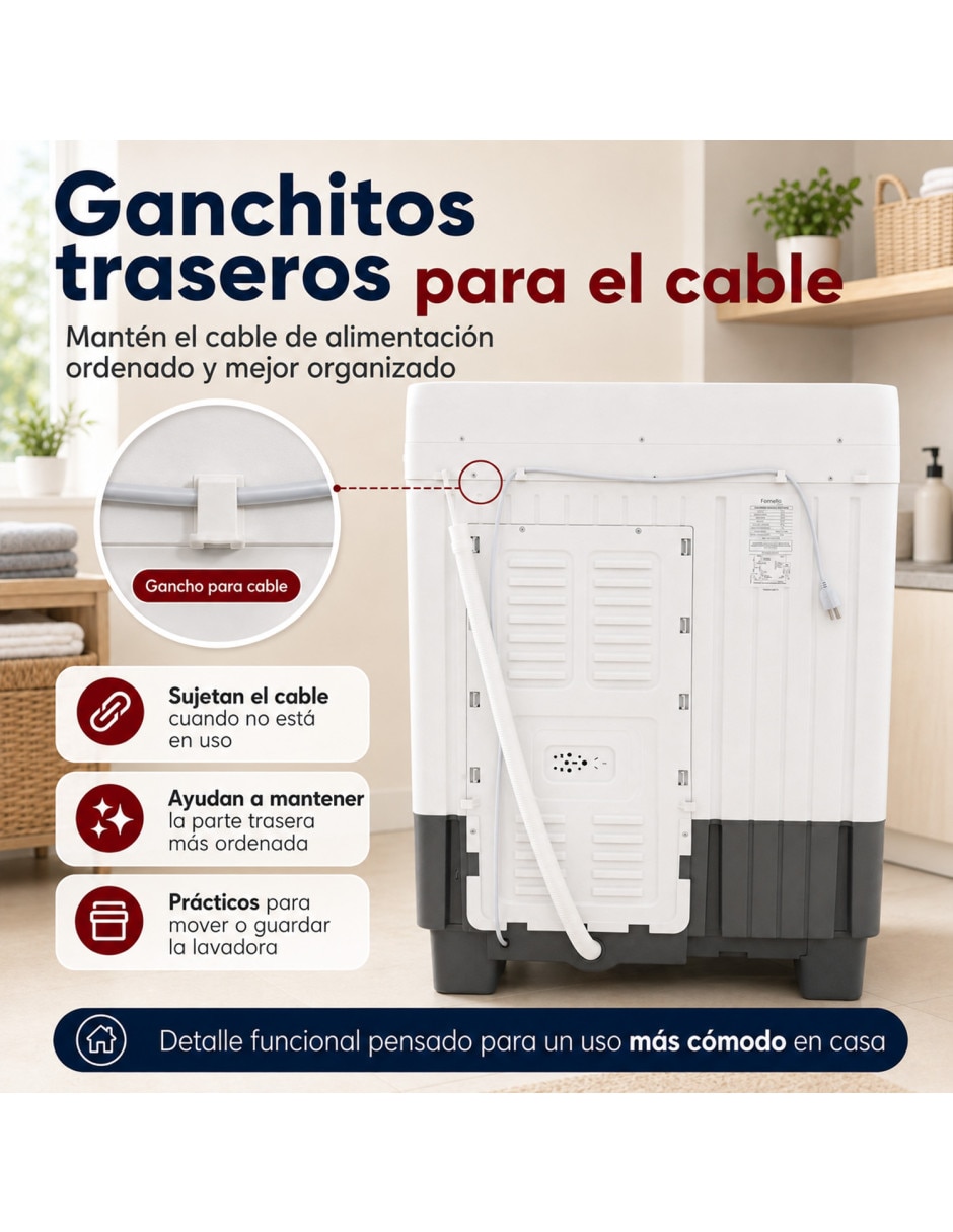 Lavadora 16 kg Semiautomática carga superior MKZ 6