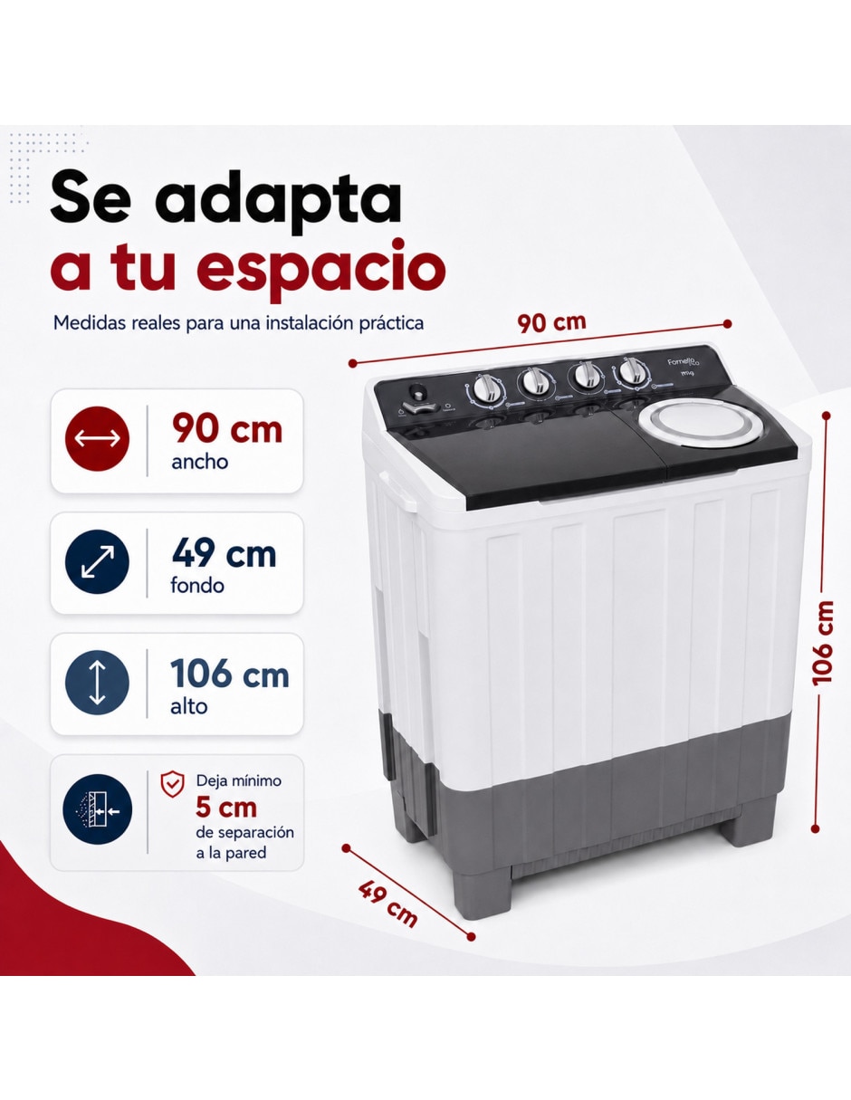 Lavadora 16 kg Semiautomática carga superior MKZ 11