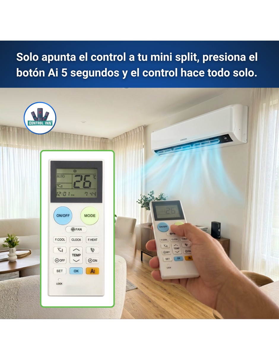 Control remoto Universal para aire acondicionado Coleman 2