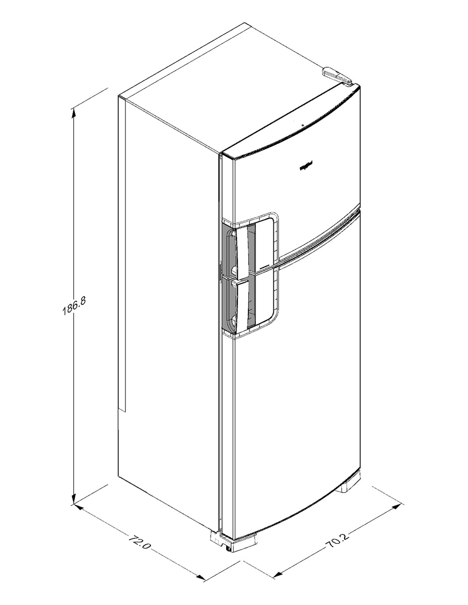 Refrigerador Top mount Inverter y No Frost 16 pies WRM54MKTWW 11