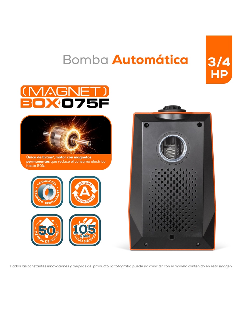 Bomba de agua doméstica 1 hp 2