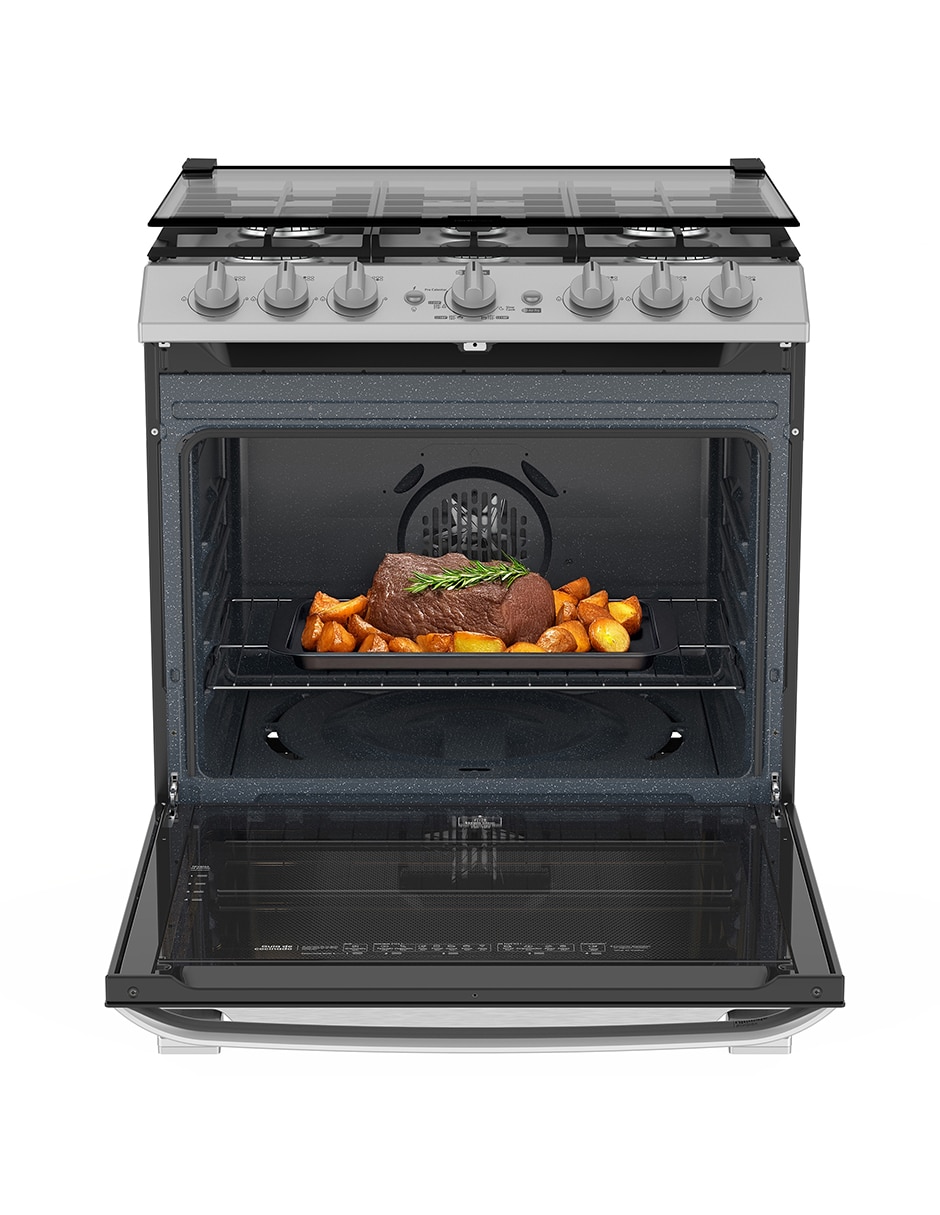 Estufa de piso a Gas LP 75.80 cm EMHA7602JSCM76SS de 6 quemadores 5