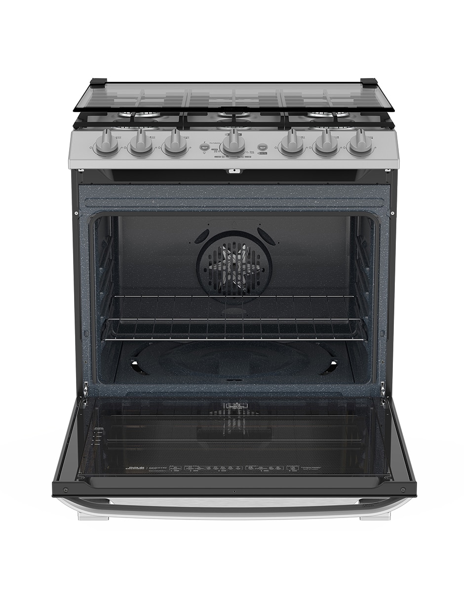Estufa de piso a Gas LP 75.80 cm EMHA7602JSCM76SS de 6 quemadores 6