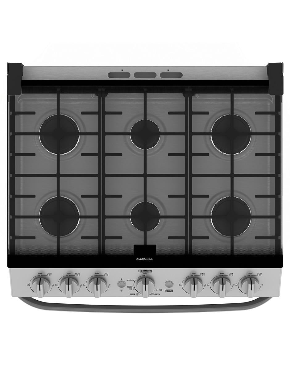 Estufa de piso a Gas LP 75.80 cm EMHA7602JSCM76SS de 6 quemadores 10