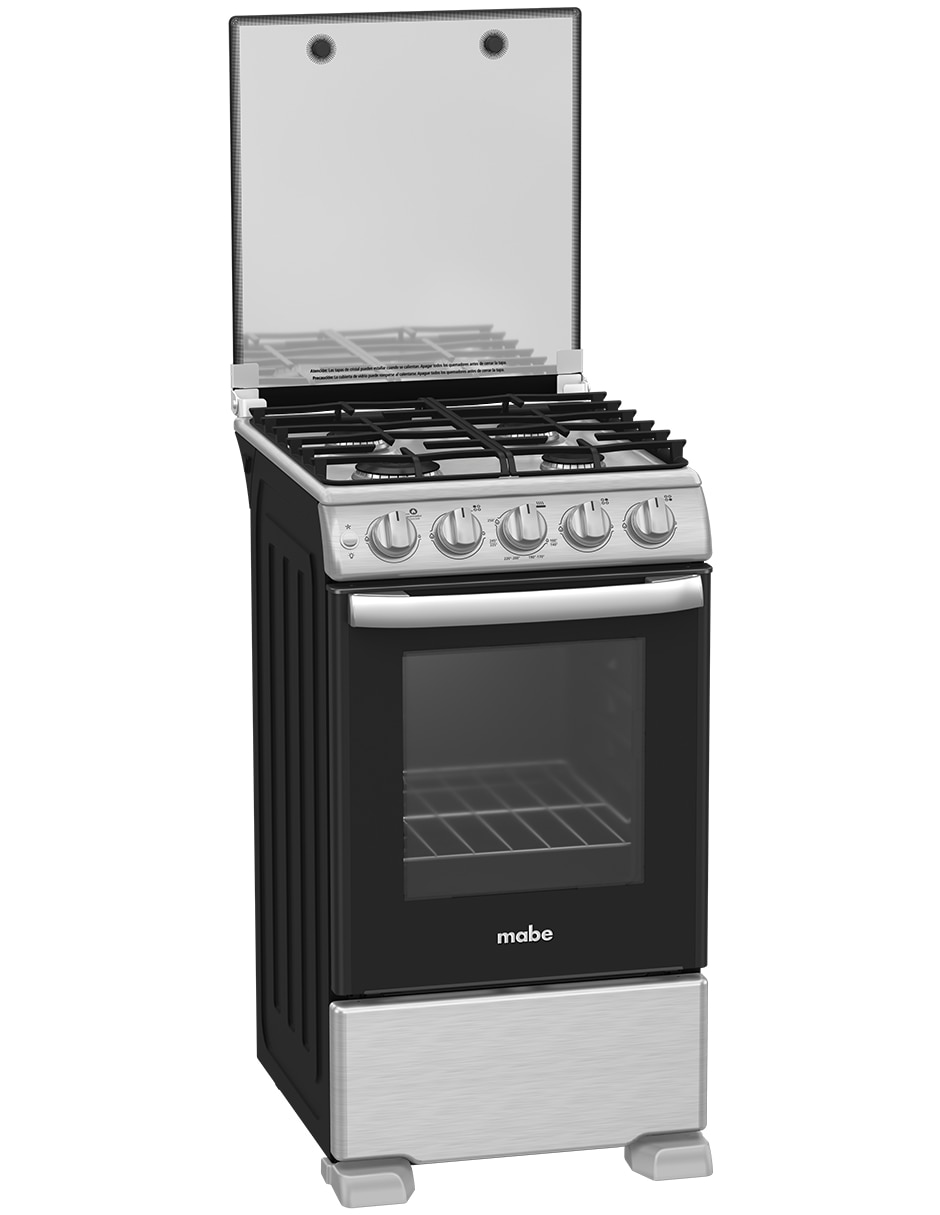 Estufa de piso a Gas LP 50.60 cm EM5060CX2CMP50BSS de 4 quemadores 12