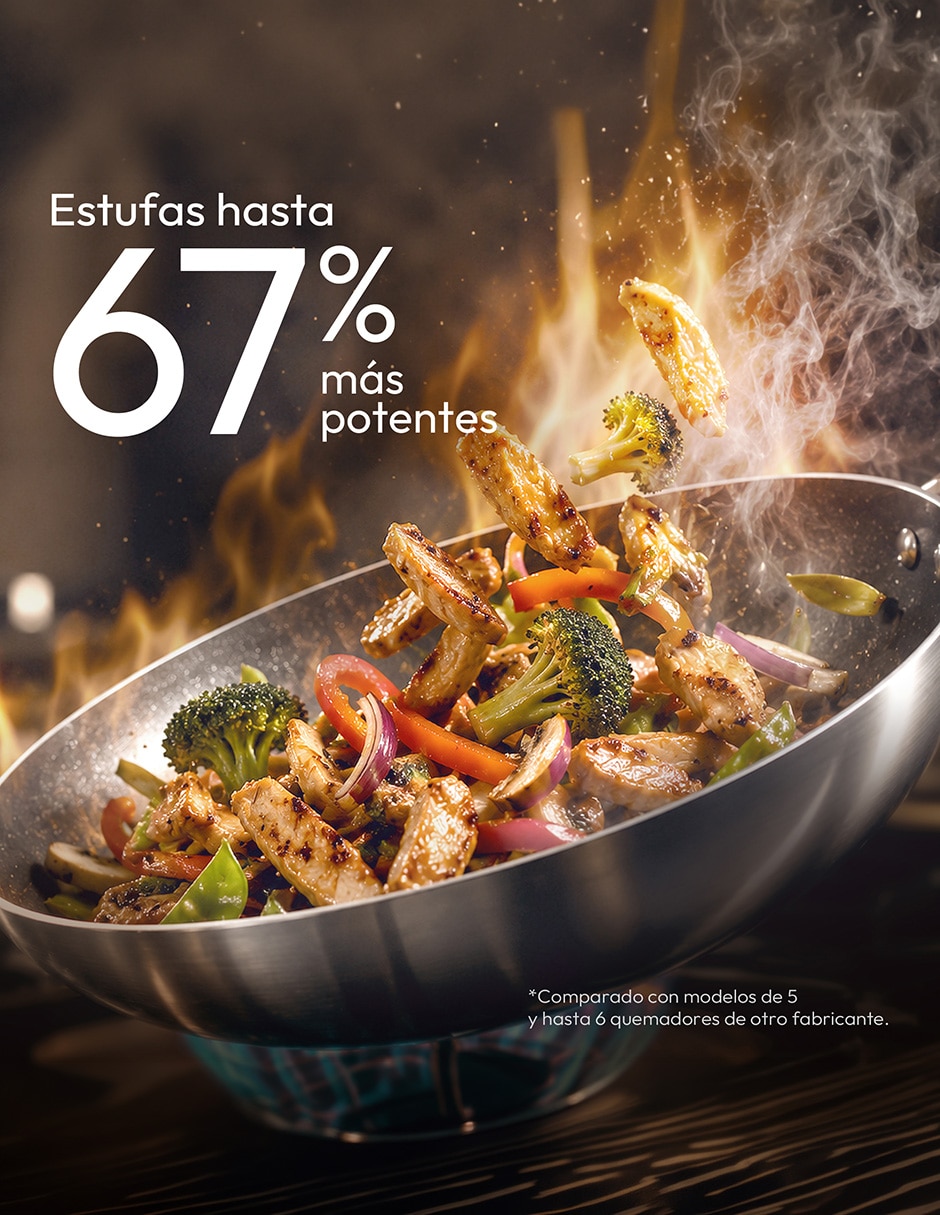 Estufa de piso a Gas LP Air Fry 76.60 cm EMA7660CX0CM76BSS de 6 quemadores 12