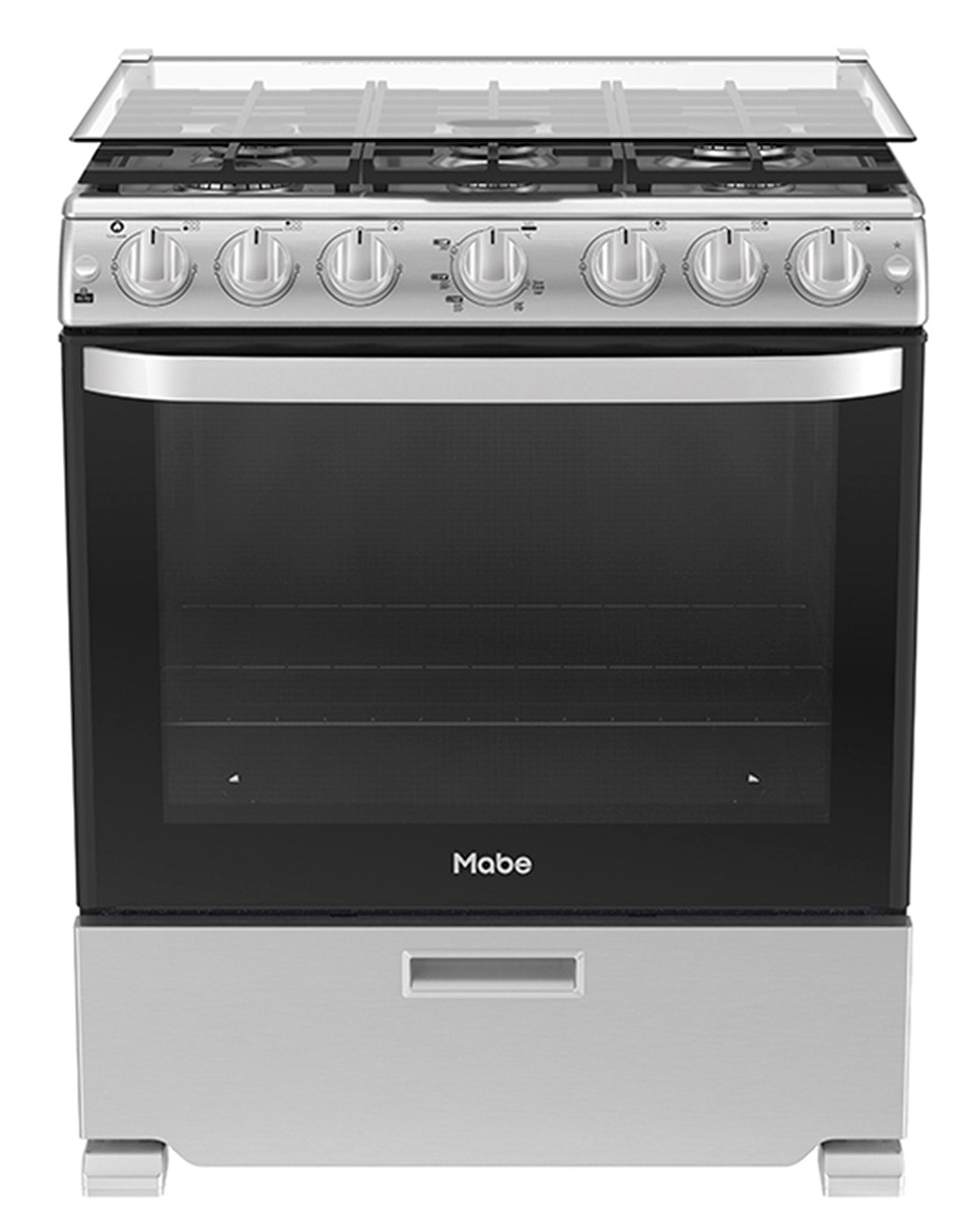 Estufa de piso a Gas LP Air Fry 76.60 cm EMA7660CX0CM76BSS de 6 quemadores