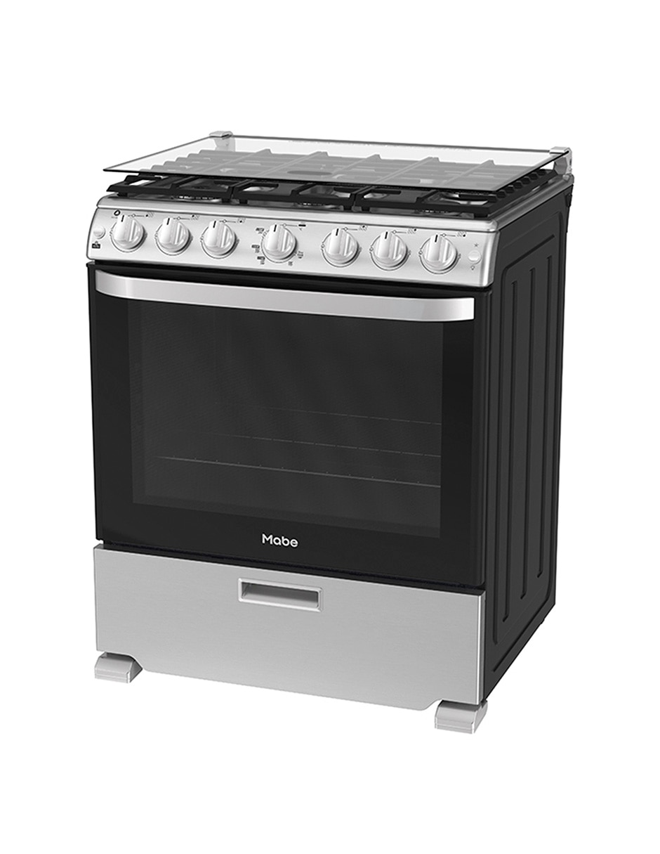 Estufa de piso a Gas LP Air Fry 76.60 cm EMA7660CX0CM76BSS de 6 quemadores