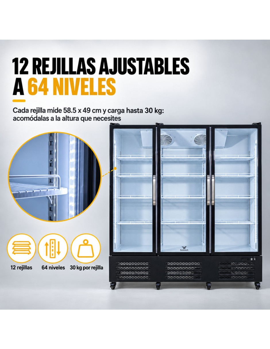 Refrigerador industrial 55 pies cúbicos Multi Air Flow / Air System