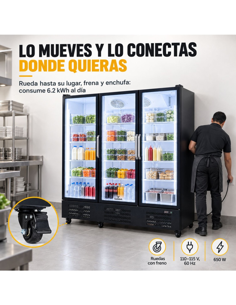 Refrigerador industrial 55 pies cúbicos Multi Air Flow / Air System 7