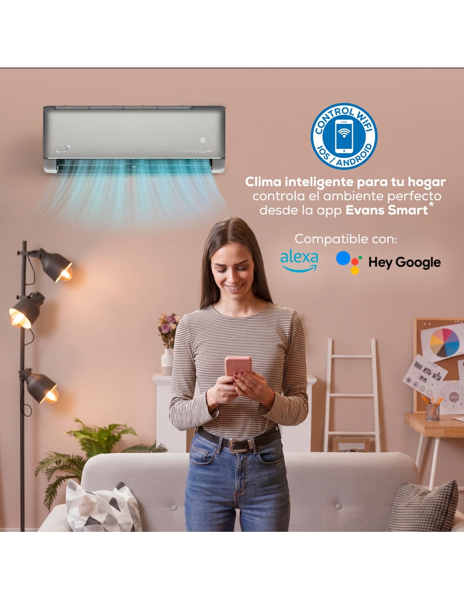 Aire acondicionado mini split inverter Frío y calor AC-MSI-1.5T-22D 3