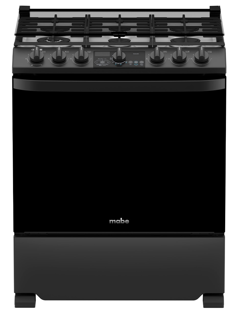 MABE Estufa de piso a gas LP Mabe Air Fry 75.8 cm EMHA7613DBS0 de 6 quemadores